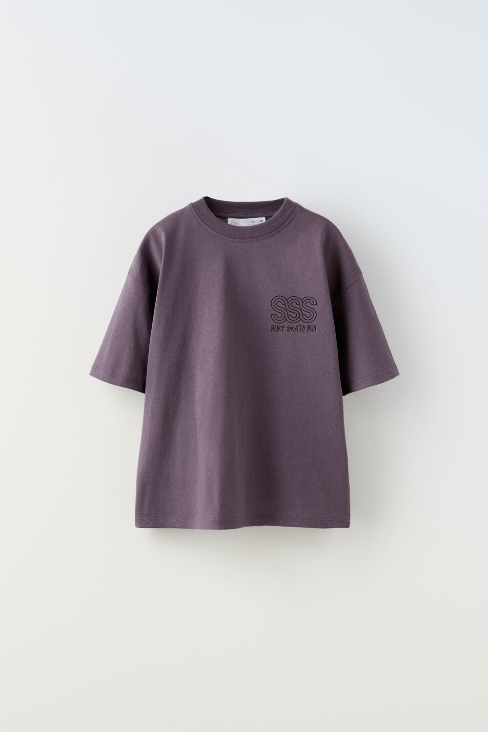 

Футболка с слоганом Zara, фиолетовый