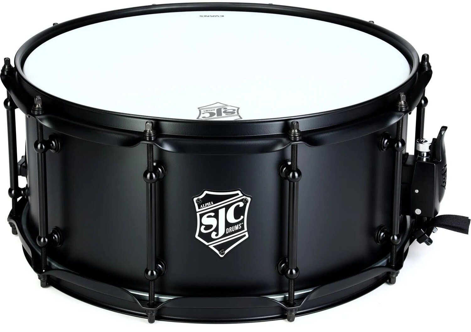

SJC Custom Drums Alpha Steel Малый барабан — 6,5 x 14 дюймов, плоский черный