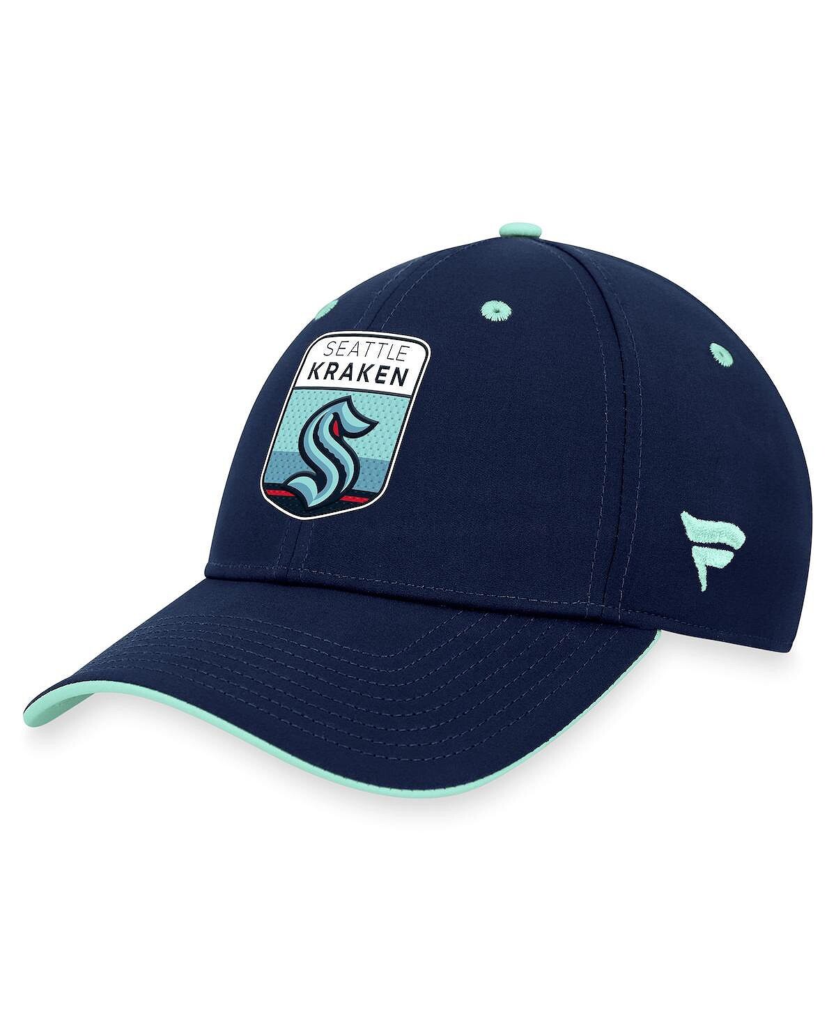 

Мужская гибкая кепка с логотипом Deep Sea Blue Seattle Kraken 2023 NHL Draft Fanatics
