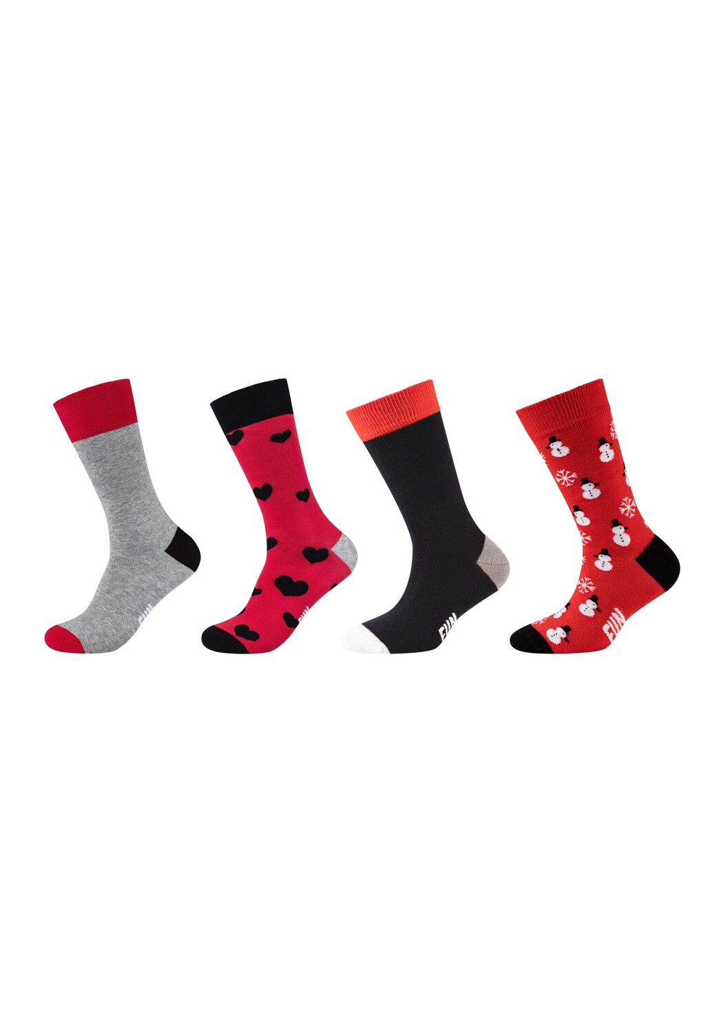 

Носки Fun Socks 4 шт graphics, цвет mars red