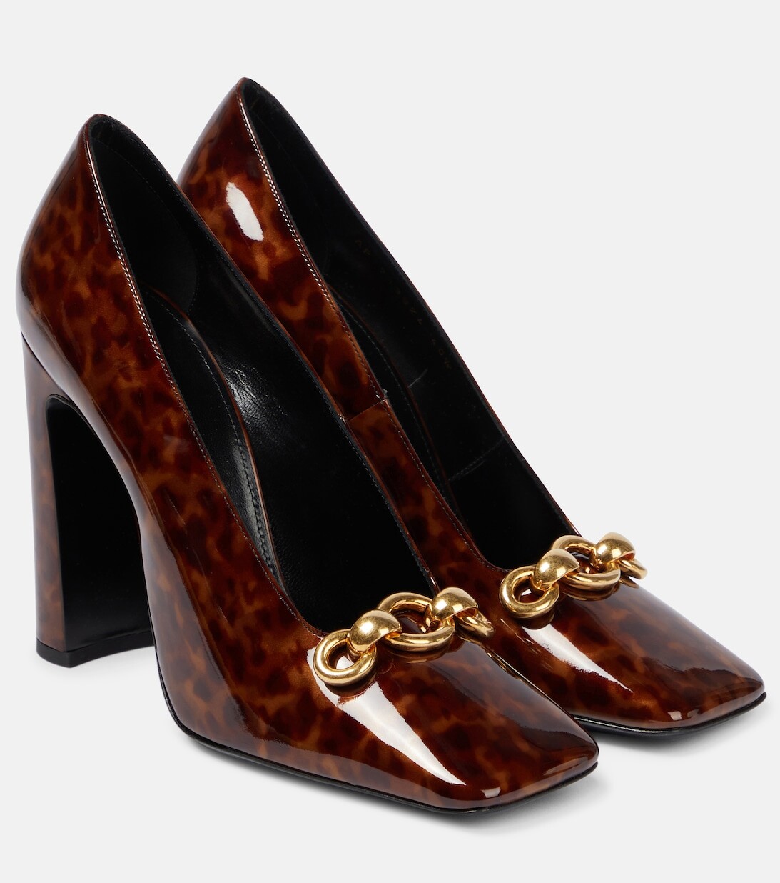 

Туфли-лодочки Silvana 110 из лакированной кожи Saint Laurent, коричневый