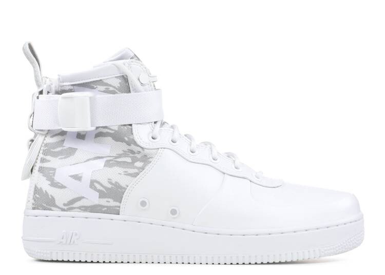 

Кроссовки Nike SF AIR FORCE 1 MID 'WINTER CAMO', белый, Белый;серый