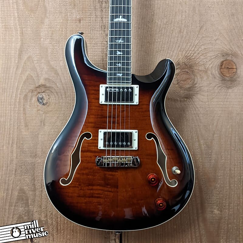 

Электрогитара Paul Reed Smith PRS SE Hollowbody II Electric Guitar Black Gold Sunburst w/ HSC