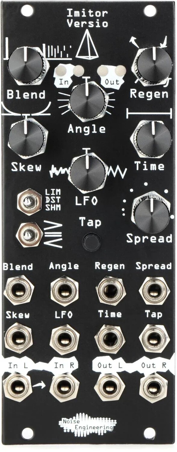 

Модуль шумотехники Imitor Versio Multimode Delay Eurorack — черный