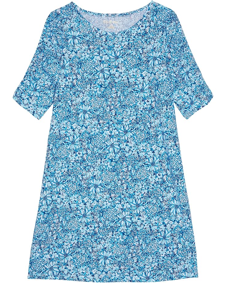 Платье Lilly Pulitzer Mini Belden Dress, цвет Cumulus Blue Blooming Together