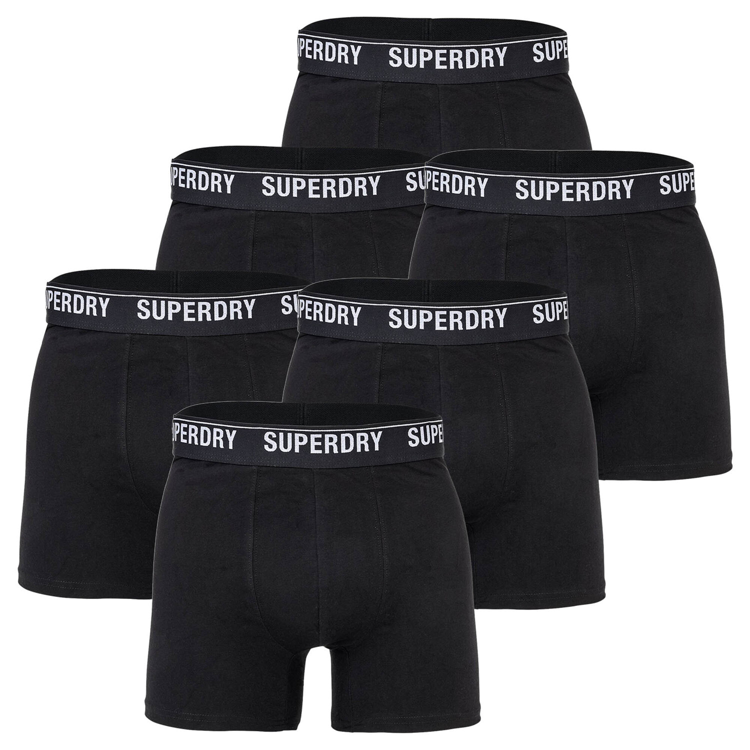 

Боксеры Superdry Boxershort 6 шт, цвет Schwarz/Schwarz-Weiß