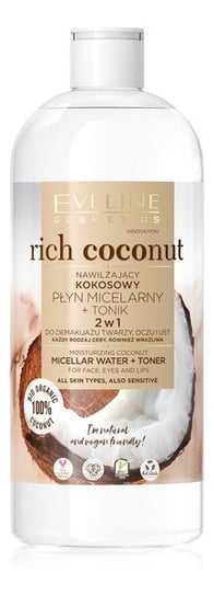 Кокосовый мицеллярный флюид + тоник 2в1 500мл Eveline Cosmetics Rich Coconut цена и фото