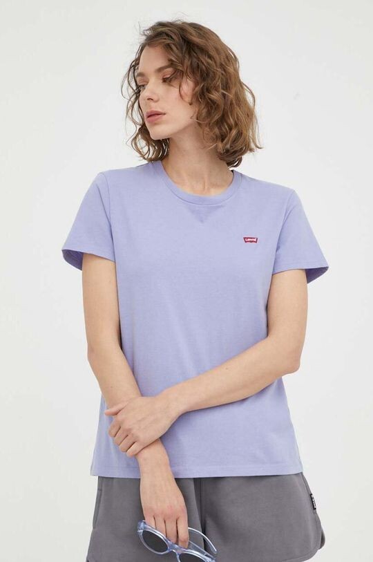 

Хлопковая футболка Levi's, фиолетовый