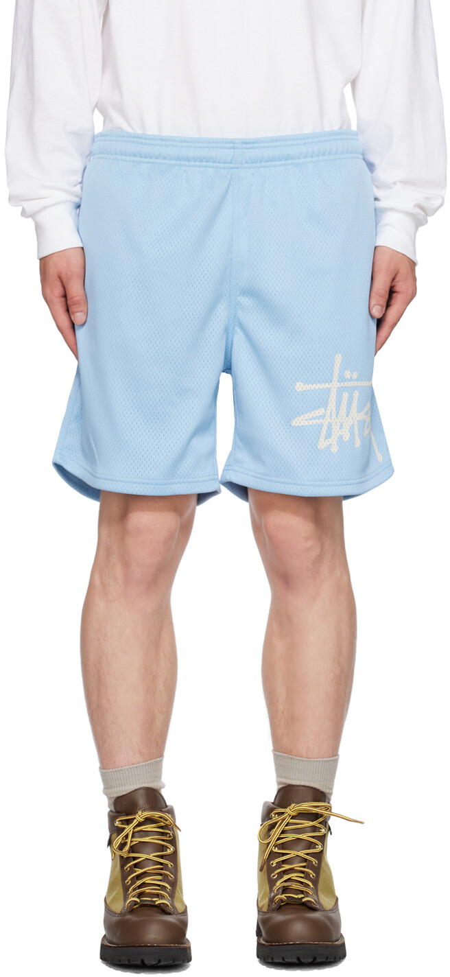 

Синие шорты на кулиске Stussy