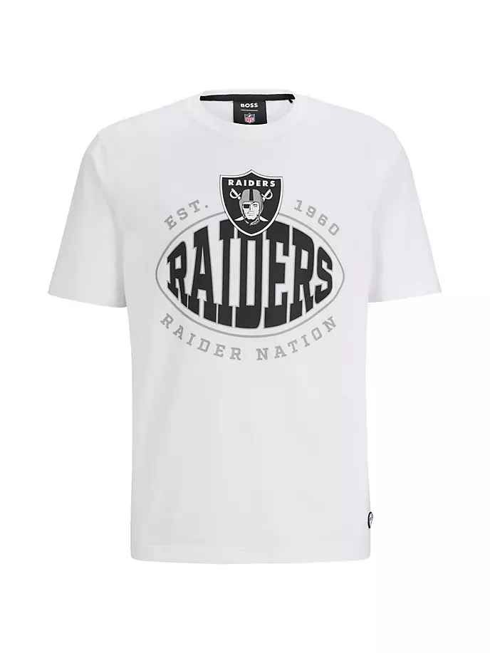 

Футболка BOSS x NFL из эластичного хлопка Boss, цвет raiders natural