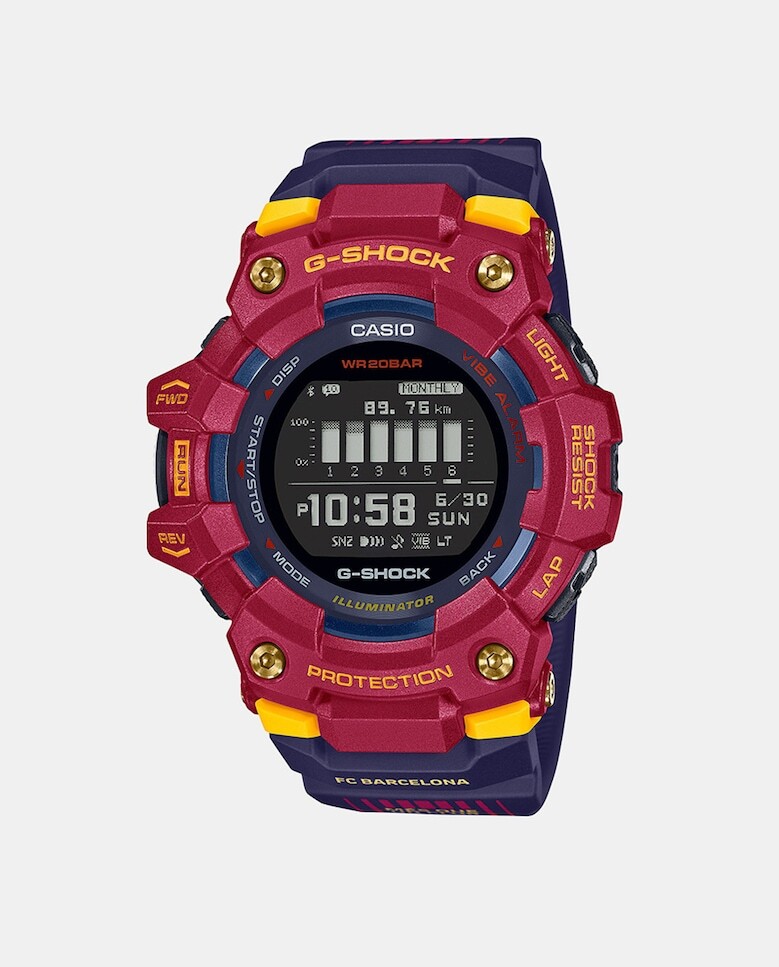 

G-Shock GBD-100BAR-4ER мужские часы из синей смолы Casio, мультиколор