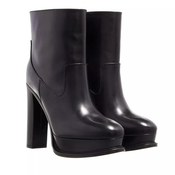 

Ботинки leather heeled boot Alexander Mcqueen, черный