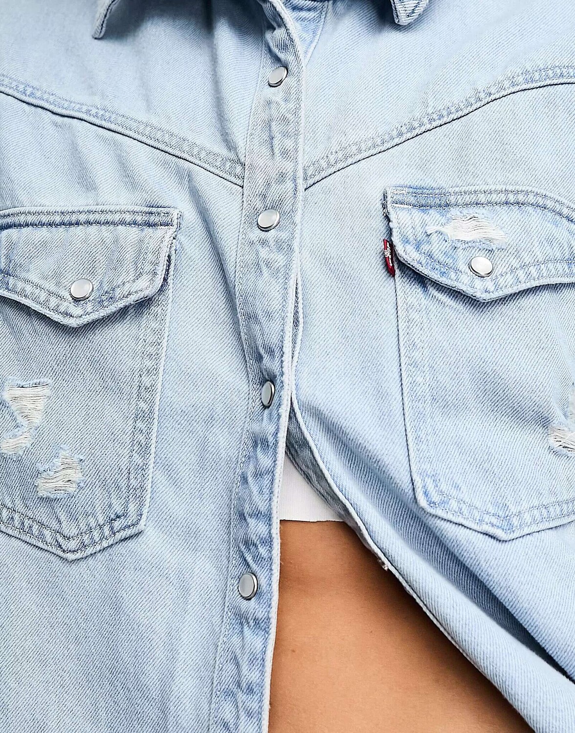 

Синяя джинсовая рубашка в стиле вестерн Levi's в стиле оверсайз