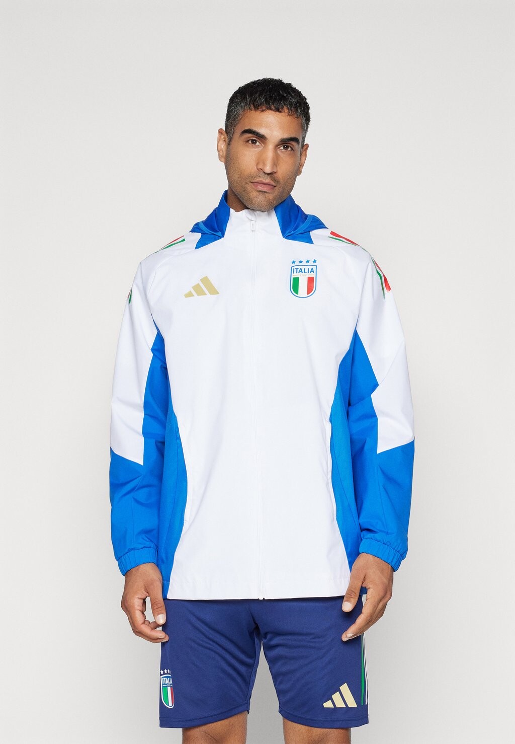 

Тренировочная куртка Italy Figc Allweather Jacket adidas Performance, белый