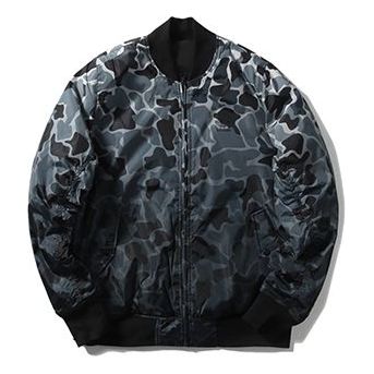 Куртка adidas originals GRAPHIC REV BOM Men's Cotton-padded Reversible Jacket Black, цвет camouflage
