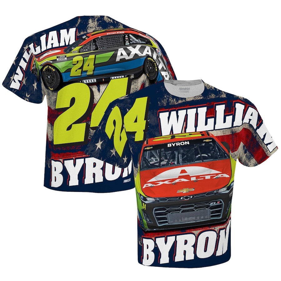 

Футболка с коротким рукавом Hendrick Motorsports Team Collection William Byron, белый