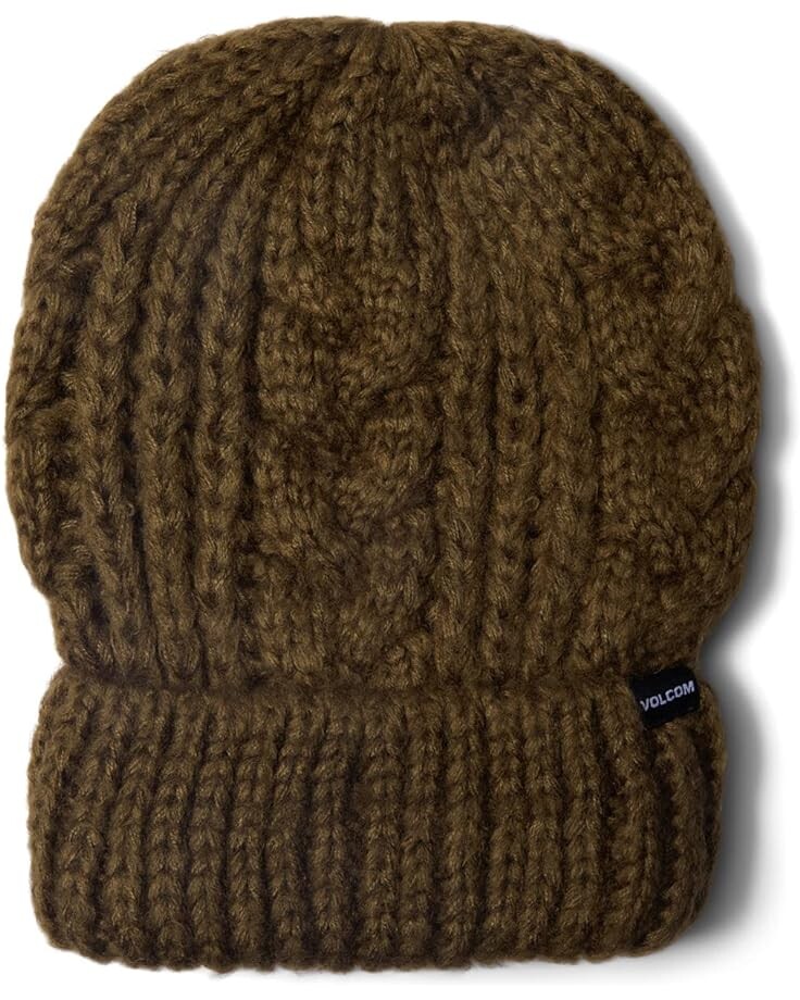 

Шапка Volcom Snow Cable Hand Knit Beanie, цвет Dark Teak