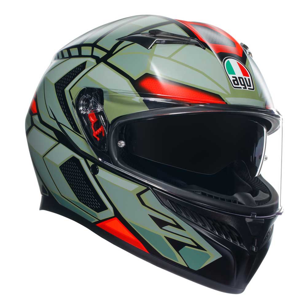 Шлем полнолицевой AGV K3 E2206 MPLK, зеленый