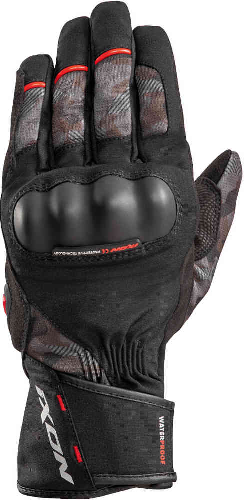 Камуфляжные мотоциклетные перчатки Pro Russel Ixon, черный красный