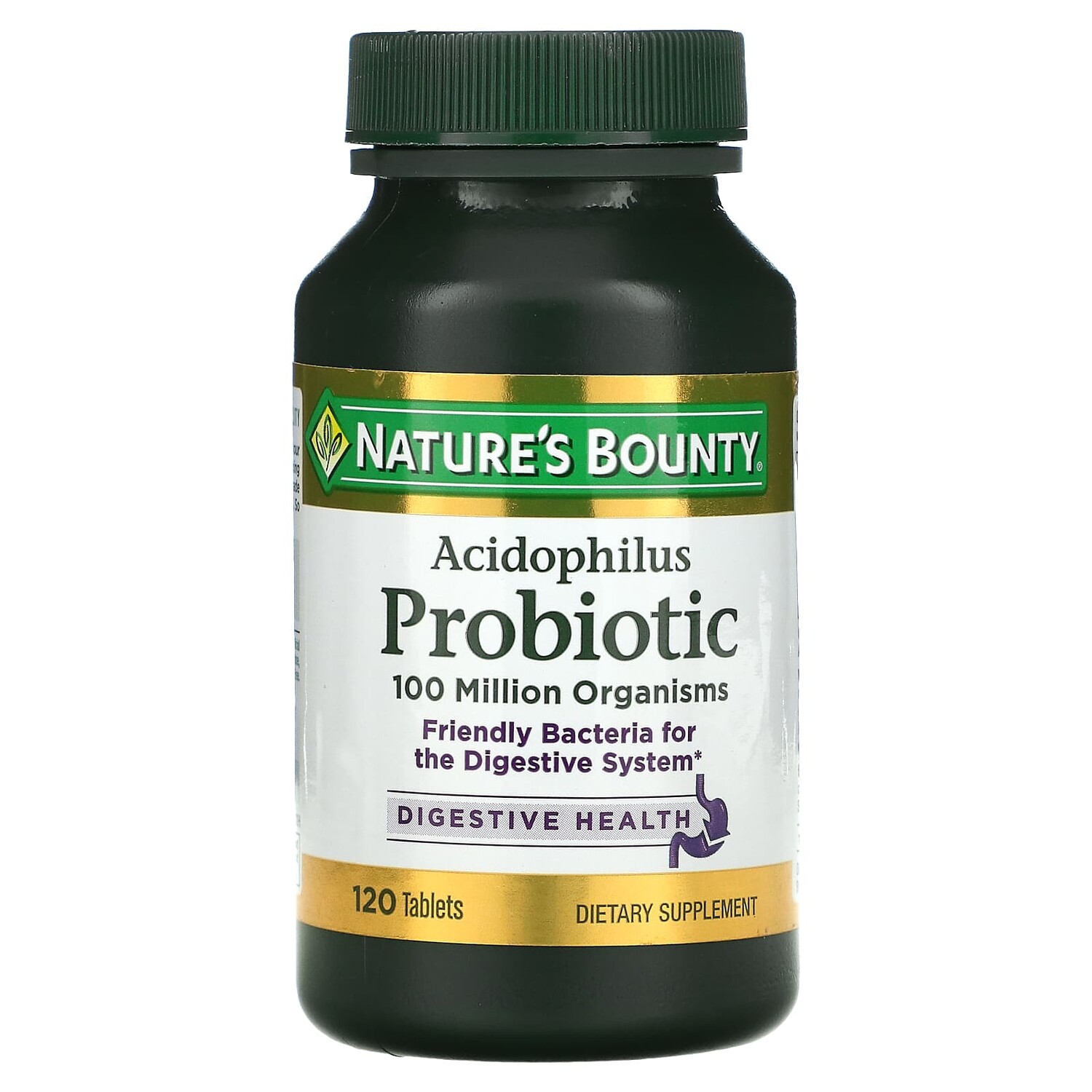 

Пробиотик с ацидофильными лактобактериями, 120 таблеток, Nature's Bounty