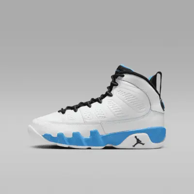 

Кроссовки Jordan Air 9 Retro "Powder Blue", цвет Summit White/Dark Powder Blue/Black