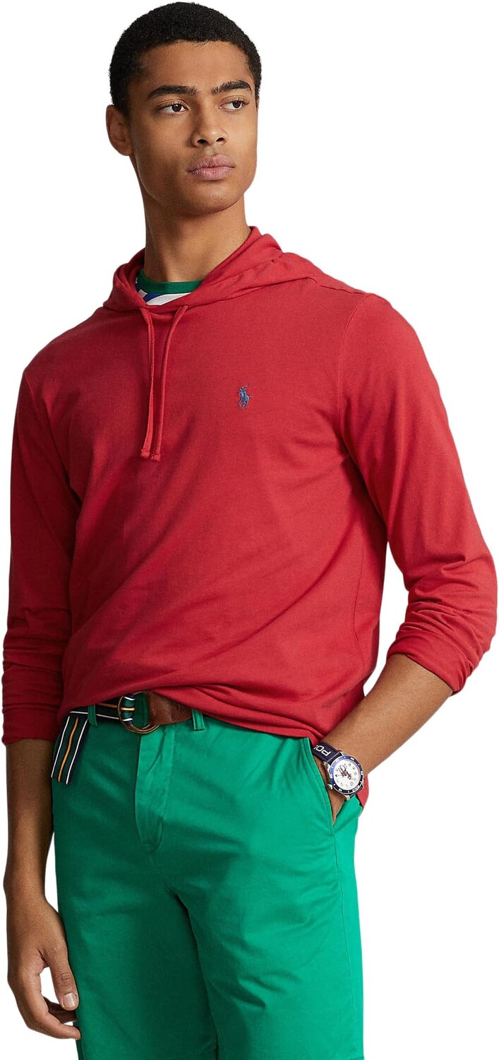 

Футболка из джерси с капюшоном Polo Ralph Lauren, цвет Post Red