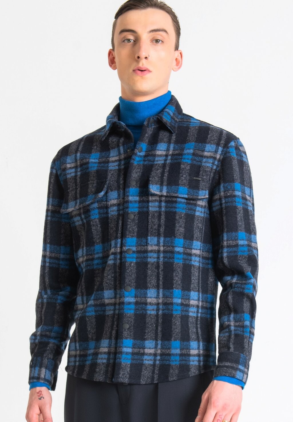 

Рубашка Munich Straight Fit Regular Shirt Antony Morato, синий