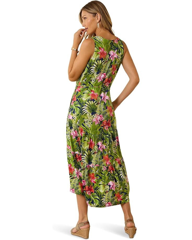 

Платье Tommy Bahama Paradise Perfect Sleeveless Midi Dress, цвет Island Navy