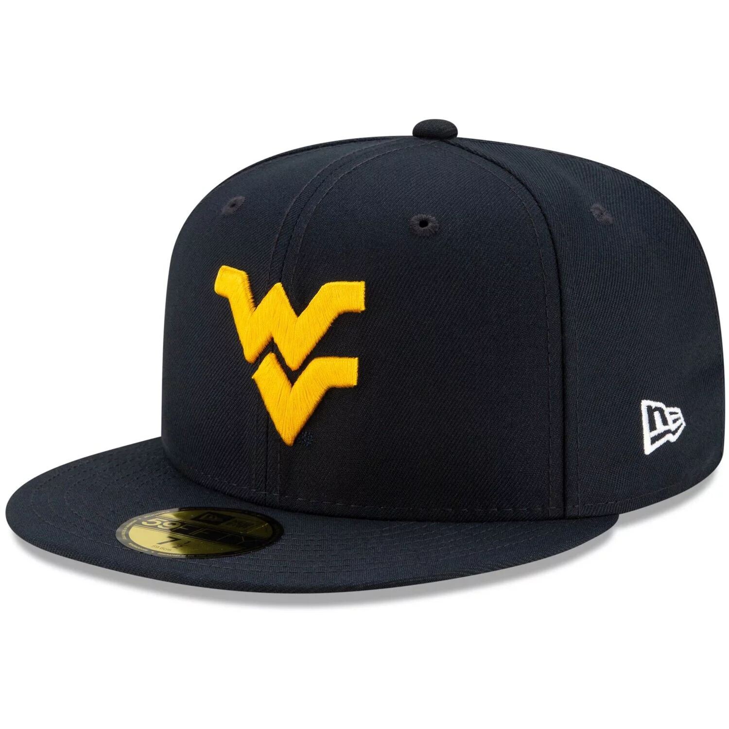 

Мужская облегающая шляпа New Era Navy West Virginia Mountaineers Team 59FIFTY