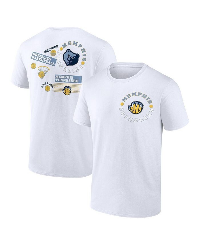 

Мужская белая фирменная футболка Memphis Grizzlies Street Collective Fanatics, белый
