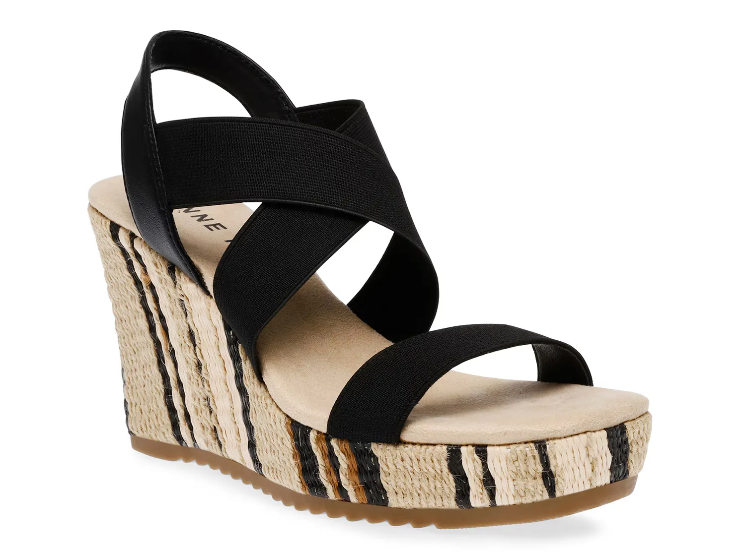 

Сандалии Wendi Wedge Sandal Anne Klein, черный