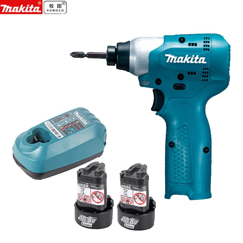 Отвертка аккумуляторная Makita TD091DNWE + два аккумулятора, зарядное устройство