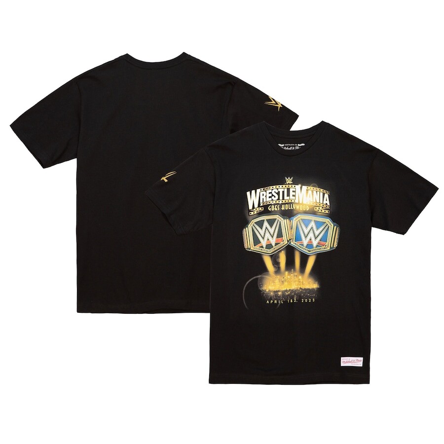 

Футболка с коротким рукавом Mitchell & Ness Wrestlemania, черный