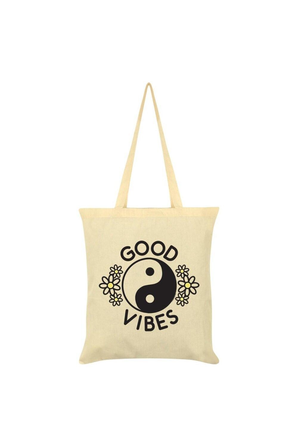 

Кремовая большая сумка Good Vibes Grindstore, белый
