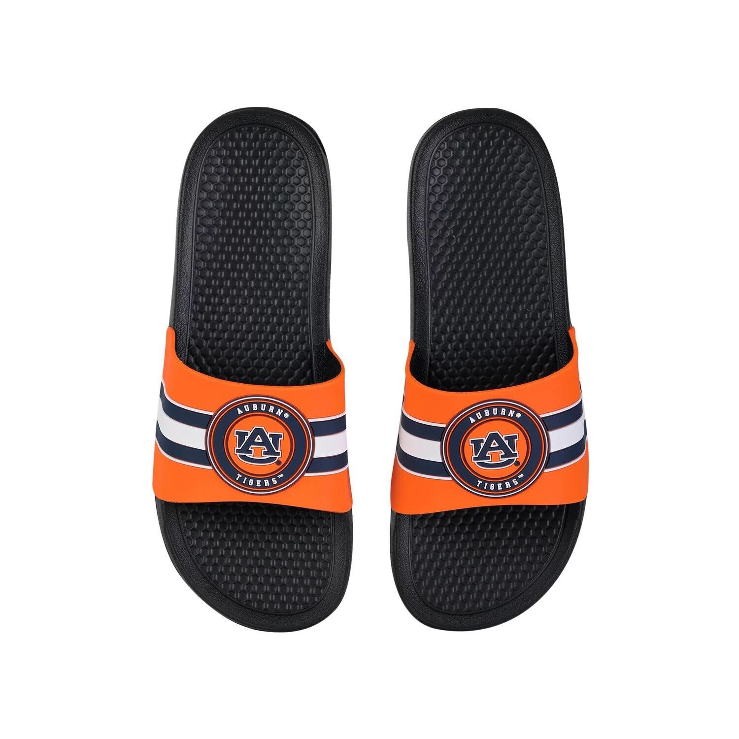 

Сандалии FOCO Auburn Tigers Stripe с приподнятыми шлепанцами