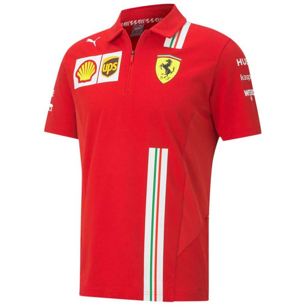 

Поло с коротким рукавом Puma Scuderia Ferrari Team, красный