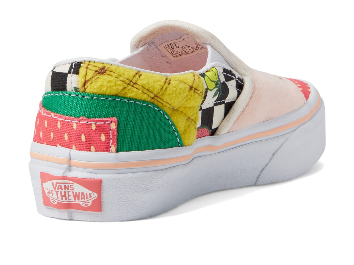 

Кроссовки Vans Kids Classic Slip-On Patchwork (Little Kid)