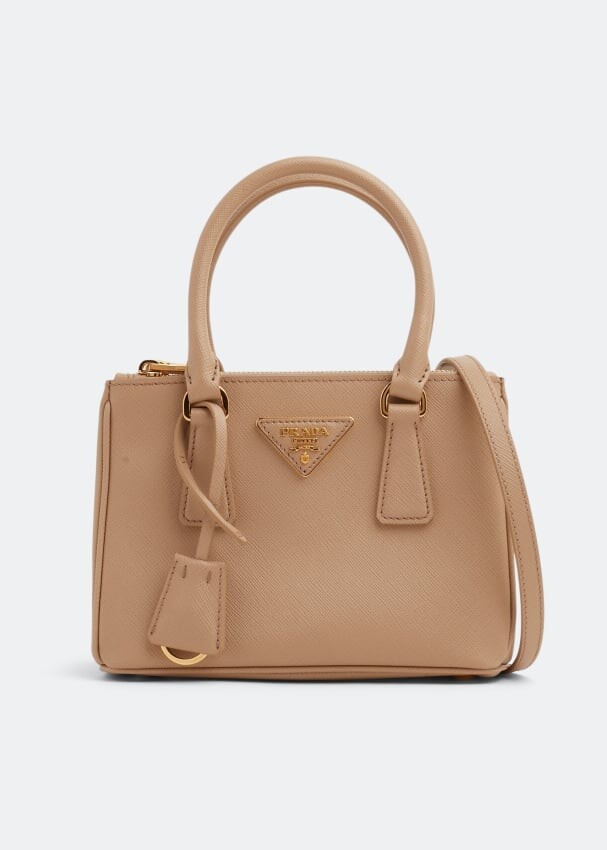 

Сумка Prada Galleria Leather Micro, бежевый