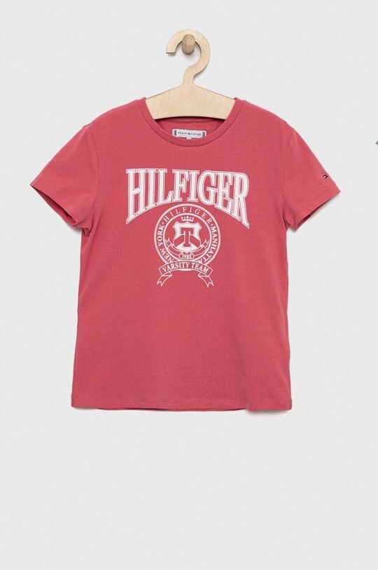

Детская футболка Tommy Hilfiger, розовый