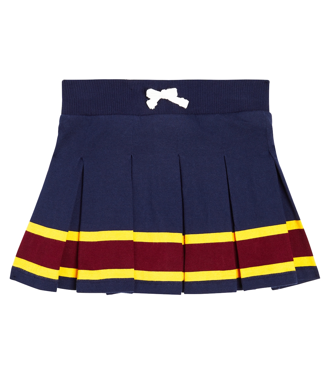 Плиссированная юбка из хлопкового джерси Polo Ralph Lauren Kids, синий