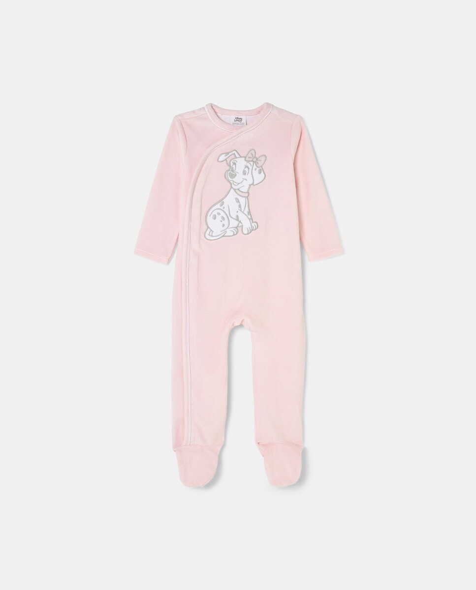 

Велюровый комбинезон 101 далматинец Cotton Juice, розовый