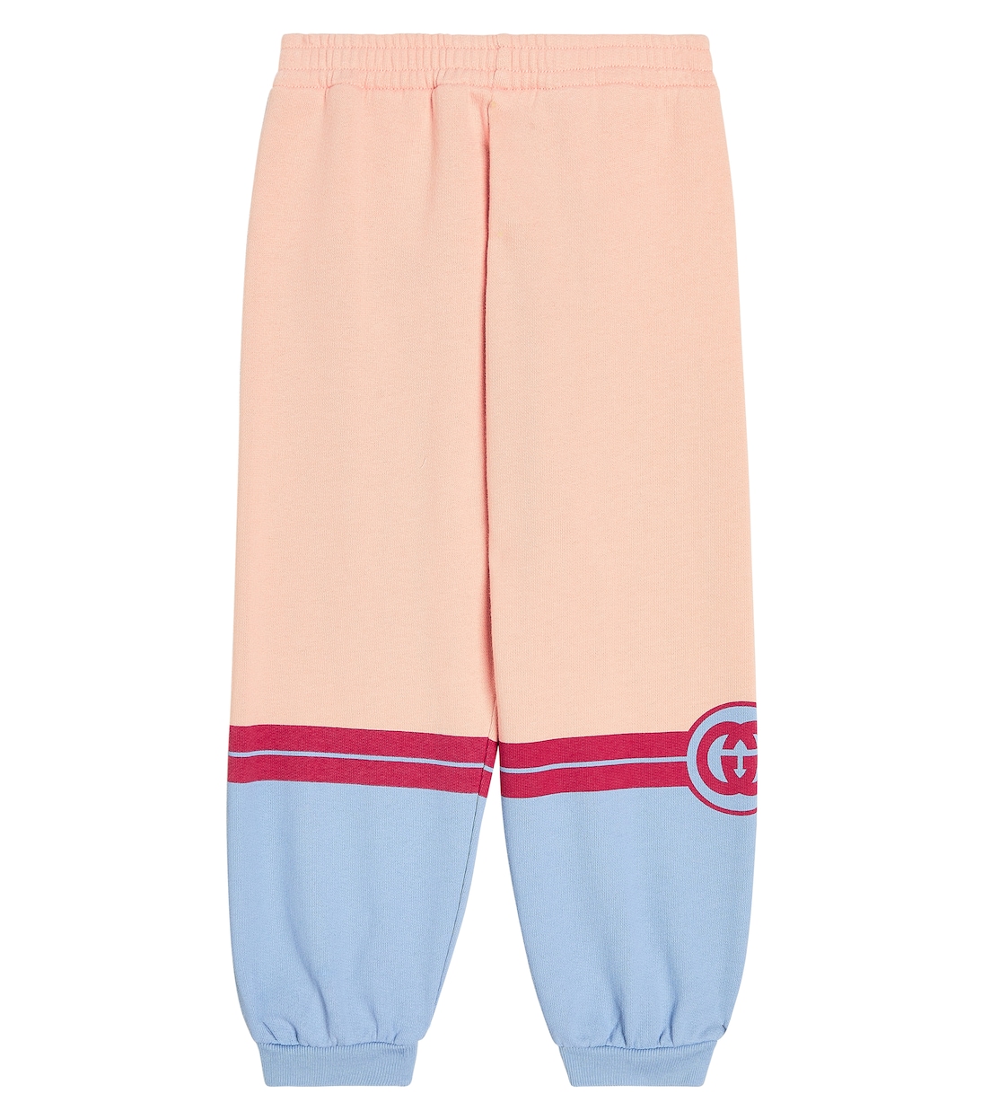 Спортивные брюки из хлопкового джерси с логотипом baby Gucci Kids, розовый