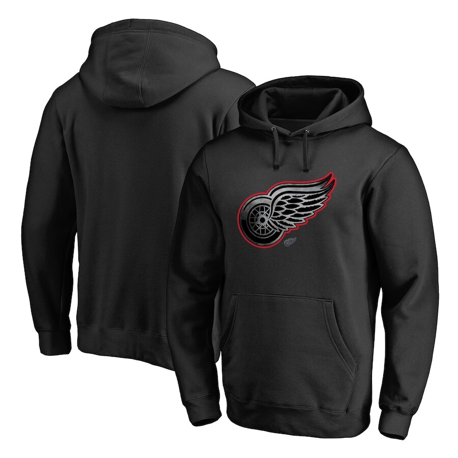 

Пуловер с капюшоном Fanatics Branded Detroit Red Wings, черный