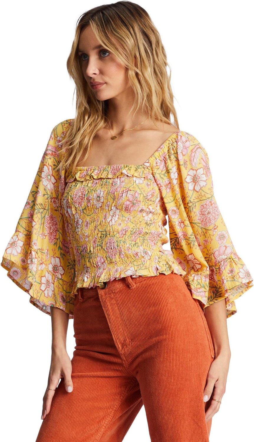

Тканый топ Be My Babe Billabong, цвет Golden Peach