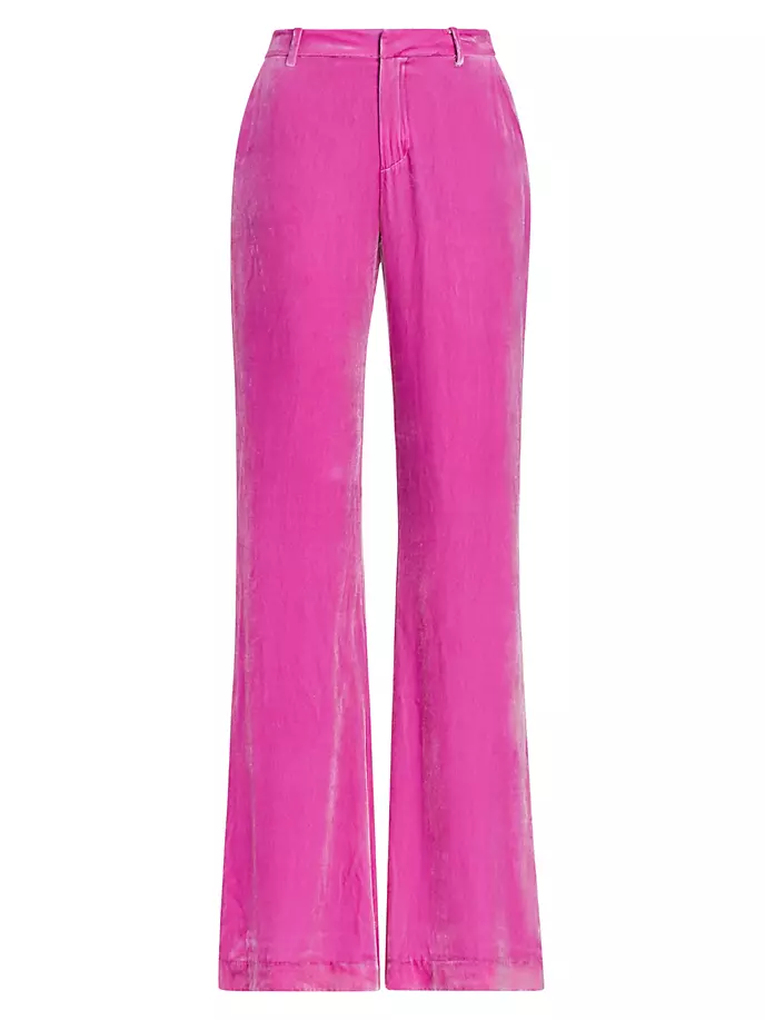 Бархатные расклешенные брюки Lane L'Agence, ярко-розовый oli бархатные расклешенные брюки judith