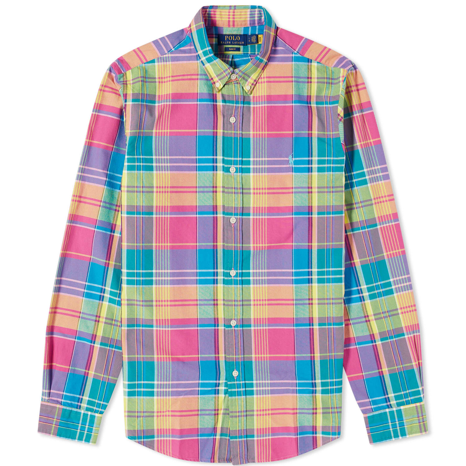 

Рубашка Polo Ralph Lauren Plaid Check, цвет Pink & Turquoise Multi