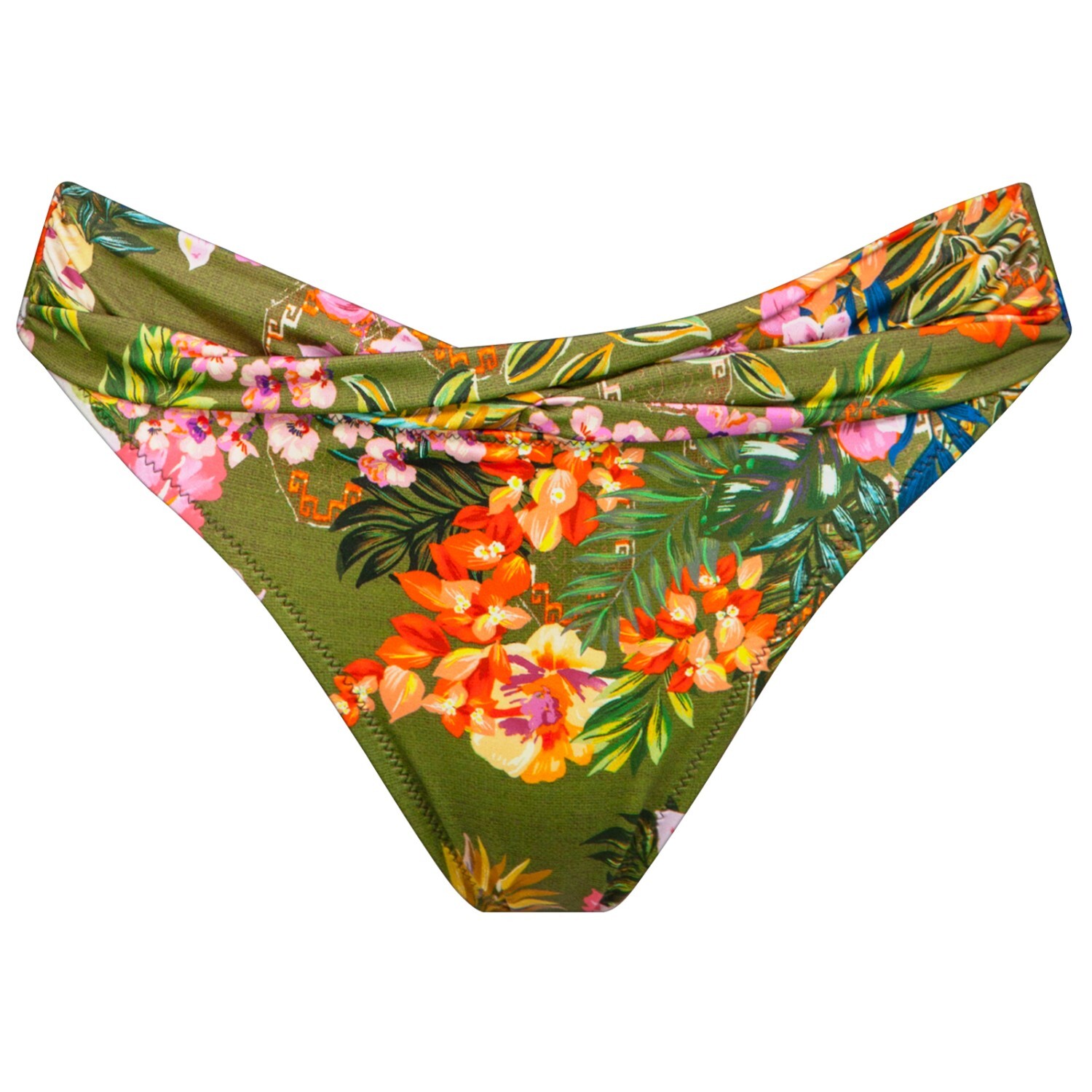 

Низ бикини Watercult Women's Sunset Florals Bikini Bottoms 640, цвет Warm Olive