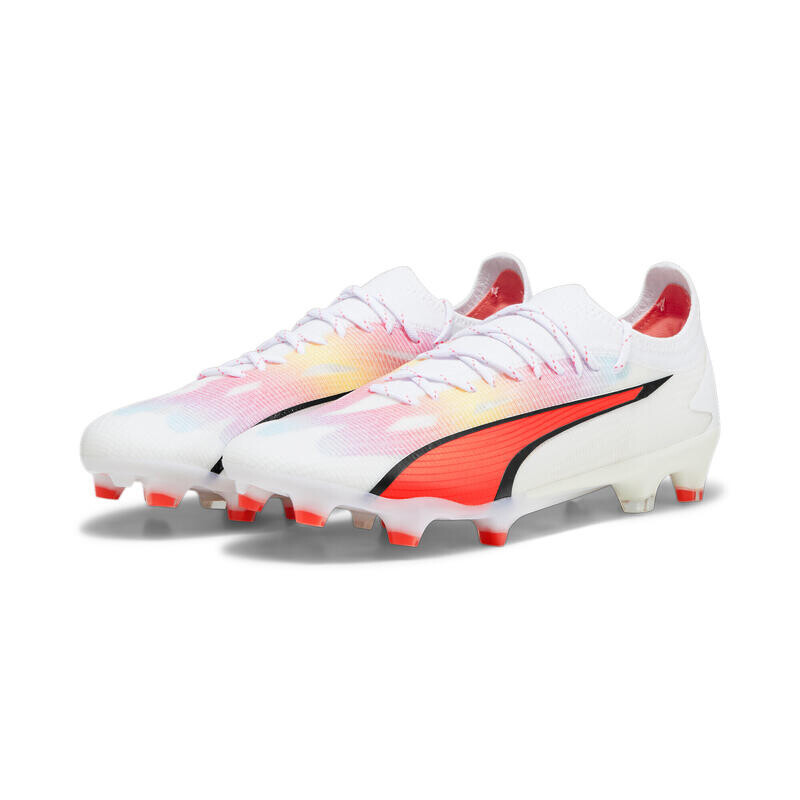 

Футбольные бутсы ULTRA ULTIMATE FG/AG женские PUMA Белый Черный Огненная Орхидея Красный