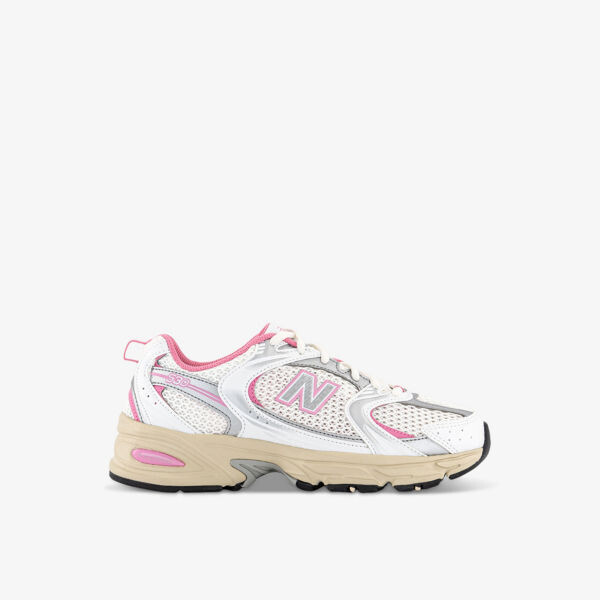 

Кроссовки mr530 с низким берцем из кожи и сетки с тиснением логотипа New Balance, белый