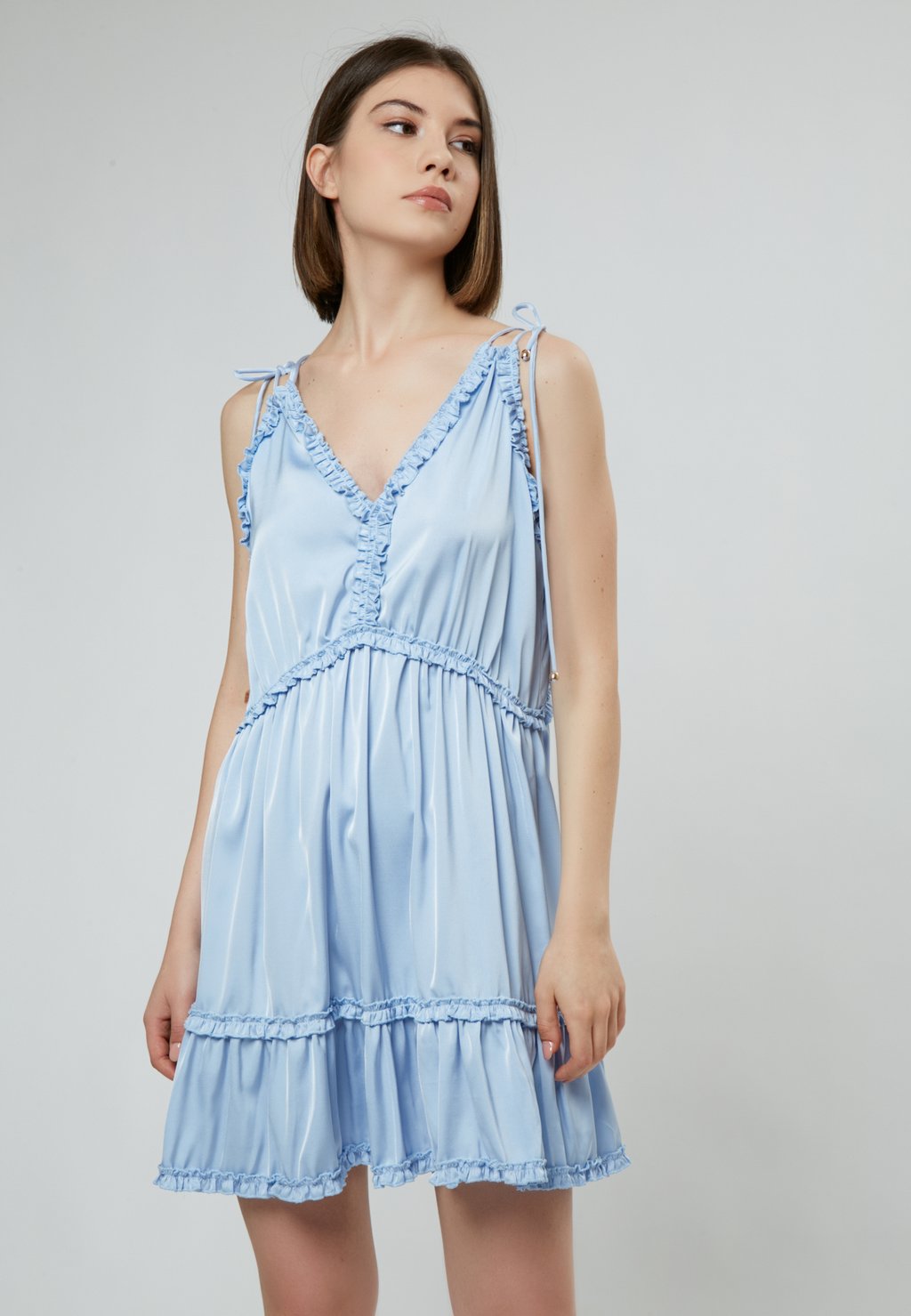 Повседневное платье SUNNY INFLUENCER, Светло-синий